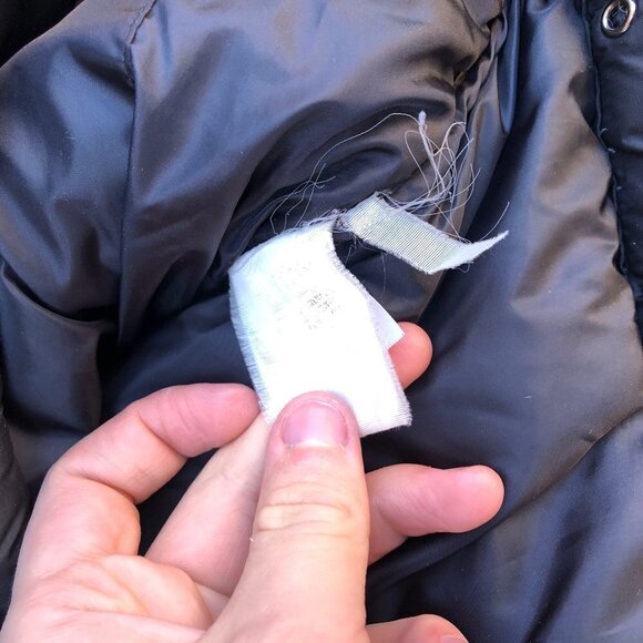 VINTAGE The North Face Nuptse Black 800 Series Jacket Large - Picture 13 of 13